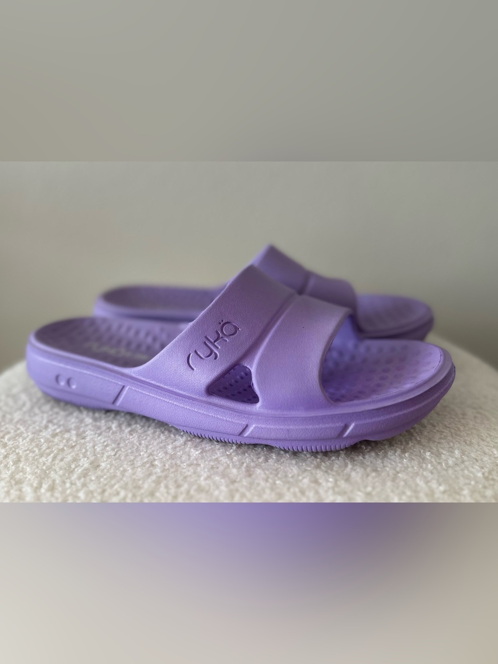 Ryka Women’s Restore Ultimate Recovery Molded Slide -light purple Sandal size 10 - Picture 4 of 9